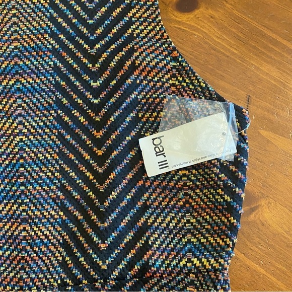 Bar III Black and Multi Colored Dress Size Medium NWT - Picture 13 of 15